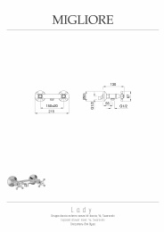 Фото Migliore Lady 18853 Смеситель для душа внешний, золото