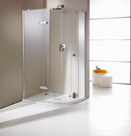 Душевой уголок Huppe Enjoy, 90 х 90 см, стекло прозрачное (672310.091.322DX)