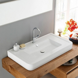 Фото Ceramica CIELO OPERA OPC100 - Раковина для ванной комнаты 100 см (цвет - белый)