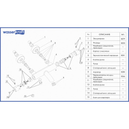Смеситель для ванны с термостатом WasserKRAFT Berkel 4811 хром