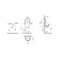 Писсуар VitrA Arkitekt Urinal (Аркитект Уринал) 5999B003-5555 настенный белый с сенсором