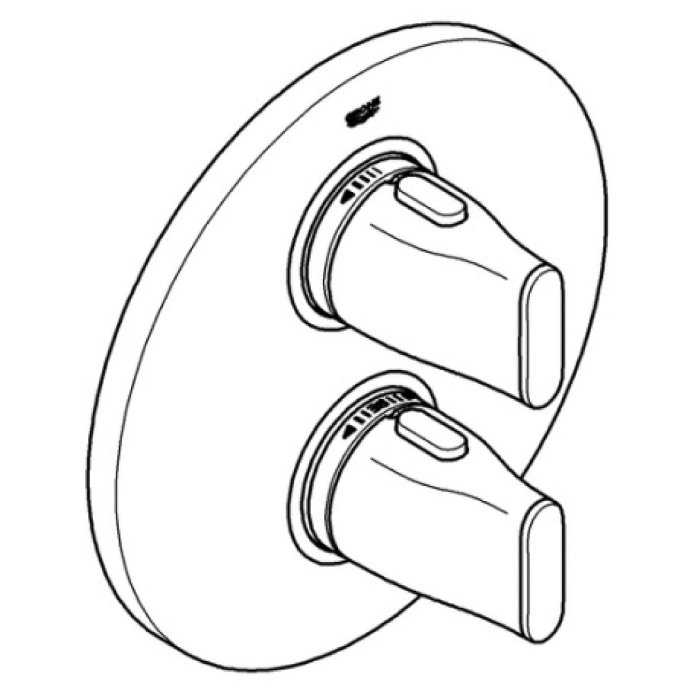 Гигиенический душ с термостатом Grohe Ondus 19428KS0 черный бархат встраиваемый