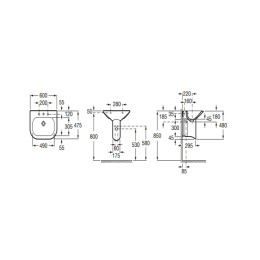 Раковина 60 см Roca Nexo (327641000) белый