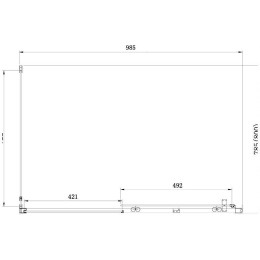 Душевой уголок Aquanet Alfa NAA1131 100x80, прозрачное стекло