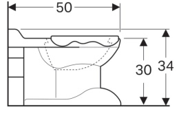 Унитаз приставной Geberit Bambini 212015000