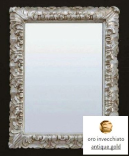 Зеркало ArtCeram Italiana ACS002 73, цвет рамы - античное золото, 70 х 90 см