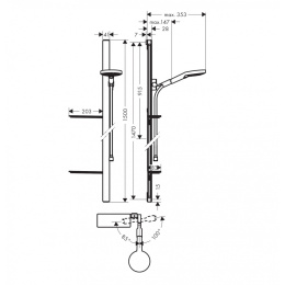 Душевой гарнитур Hansgrohe Raindance Select S (27647000) хром