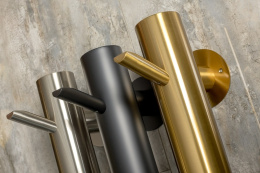 Фото Электрический полотенцесушитель Boheme Uno (724-NB) никель брашированный