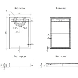 Душевой поддон Aquanet Stone Lite 120x80 (с каркасом и панелью)