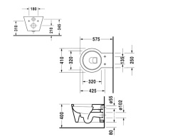 Сиденье c крышкой для унитаза Duravit Starck 1 0065880099, белый