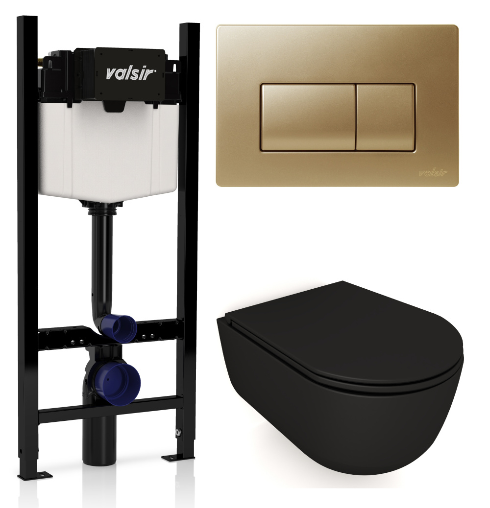 KIT VSMG 7334NEMT Slim P1 Комплект инсталляции 4 в 1, WINNER S BLOCK VS0853202, унитаз DREAM 7334NEM