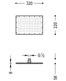 Фото Tres Showers 29963202 Верхний душ