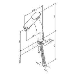 Фото Смеситель для умывальника Am.Pm Spirit 2.0 (F70A92000) хром