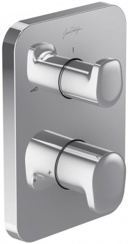 Фото Смеситель Jacob Delafon Modulo Hybrid E98730-CP для душа термостатический, на 2 выхода