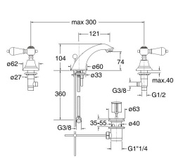 Cristina CANOVA KRISTAL CK20151 Смеситель для раковины