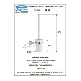Фото Remer Delicata DE66CR Туалетный ерш