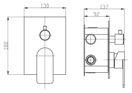 Фото Смеситель для душа BelBagno Nova NOV-SDM-IN