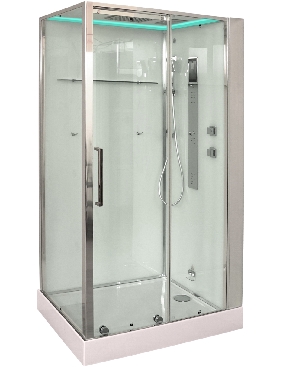 Душевая кабина 120x90x220 Timo (H-520L) С гидромассажем, акрил, Поддон низкий