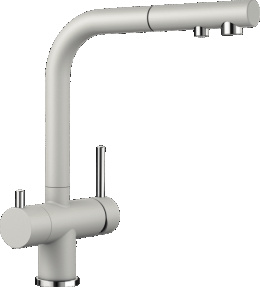 Фото Blanco Fontas 525208 Смеситель для кухни, выдвижной излив, встроенный излив для питьевой воды с запо