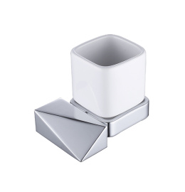 Фото Стакан для зубных щеток Boheme New Venturo (10314-CR) черный, золото