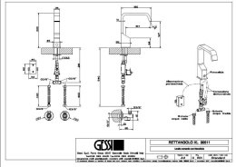 Смеситель для раковины Gessi Rettangolo (30511#031) хром