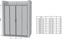 Душевая дверь Ravak Blix (0YVJ0100ZG)