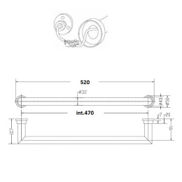 Фото Полотенцесушитель Margaroli Sereno 621470CRS электрический, с выключателем