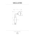 Migliore Colonial 20040 Ручной душ, латунь, золото
