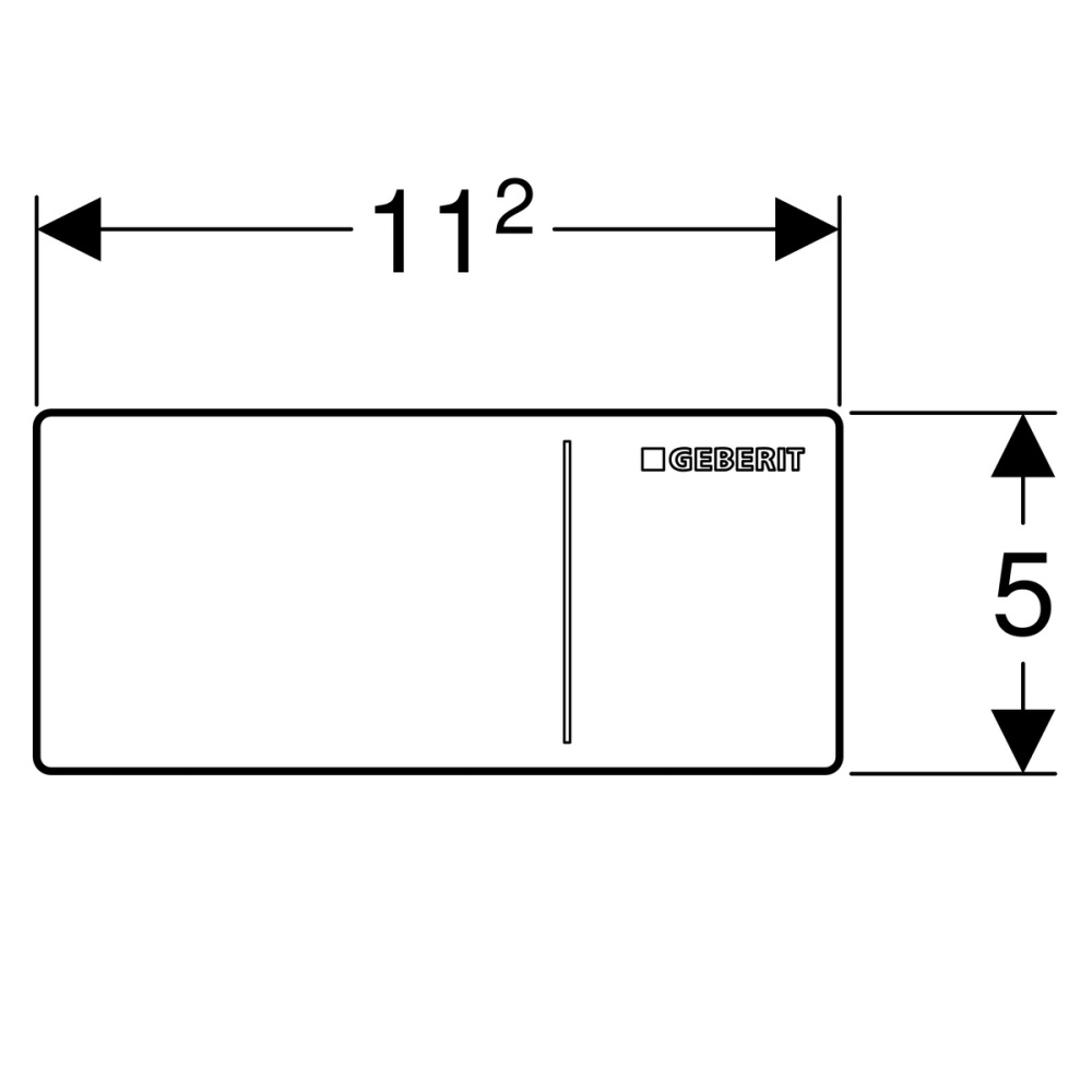 Клавиша смыва Geberit Omega (115.083.SQ.1) коричневый