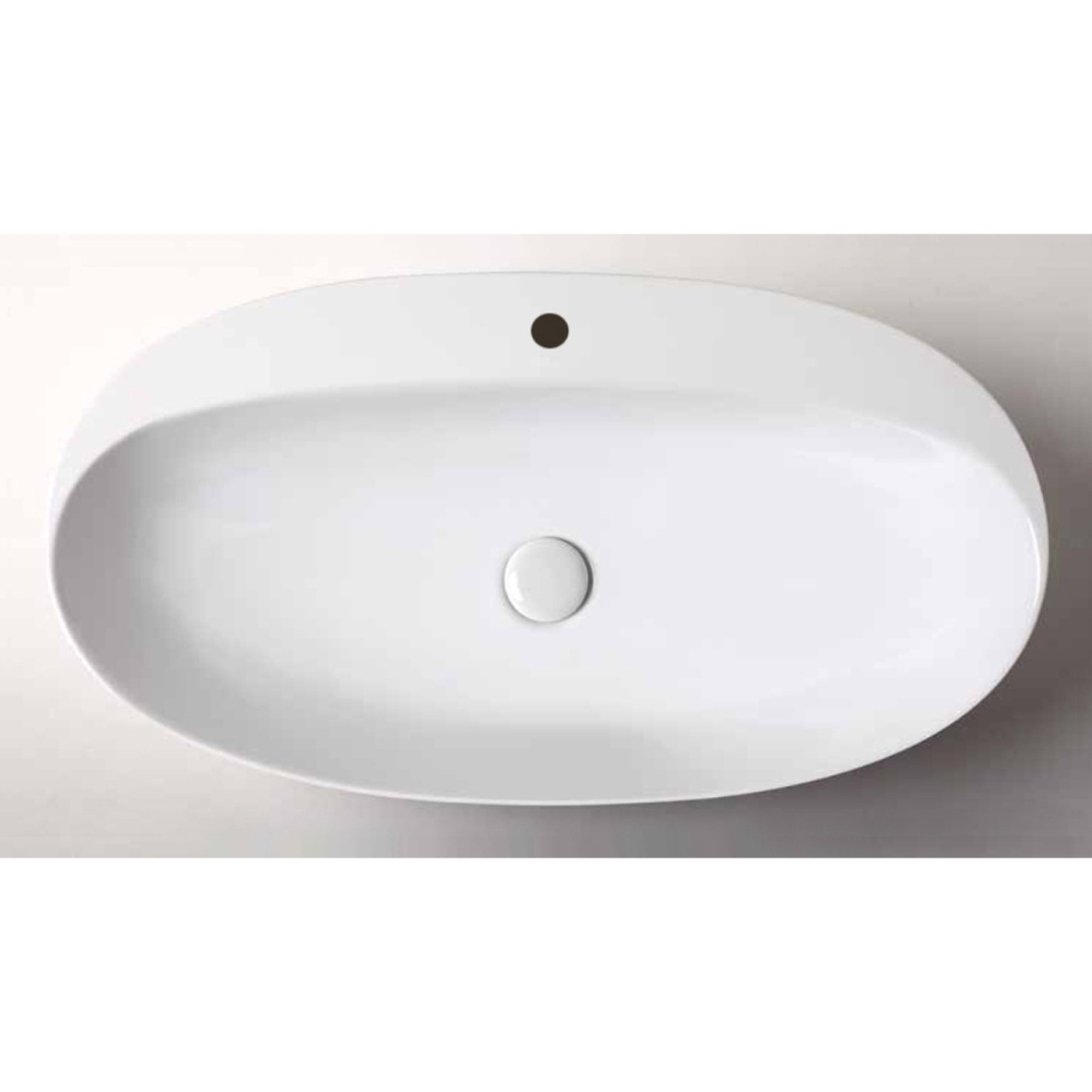 Раковина Azzurra Elegance ELLA070420CMBI/(ECI70M bi)*1 накладная 70 х 42 х 14 см