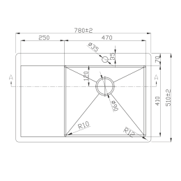 MELANA Мойка D7851HG-R ProfLine 3,0/200 ЗОЛОТО врезная прямоугольная правая D7851HG-R