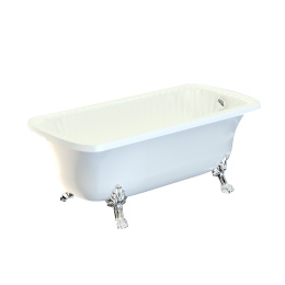 Фото Migliore Olivia 26923 Ванна 174x83хH66 см, на лапах "LEONE" STANDART, слив/перелив хром