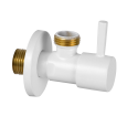 Запорный вентиль 1/2*1/2 Remer 128L1212BO, белый матовый