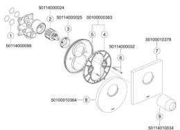 Фото Смеситель для душа Keuco Plan 54971010181, хром