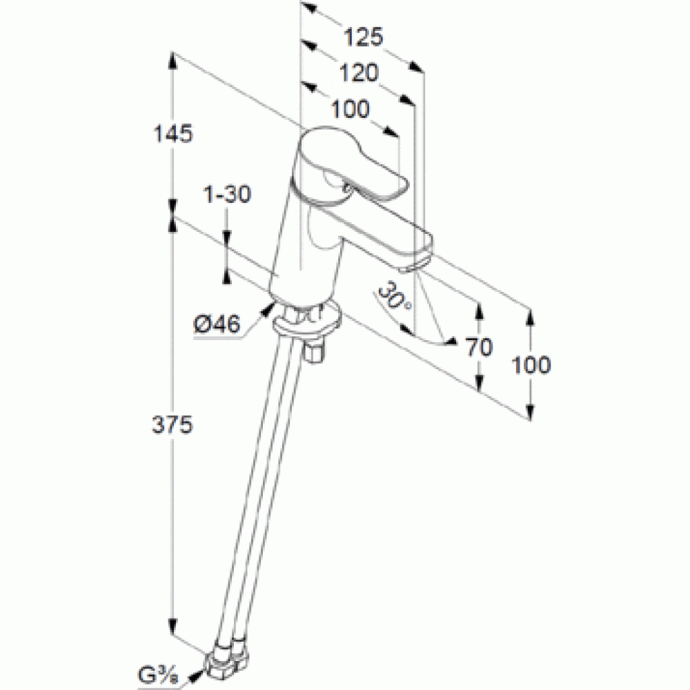 Фото Смеситель для раковины Kludi Pure&Easy (370289165) белый