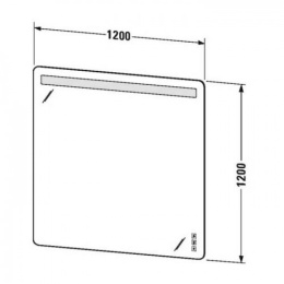 Зеркало с подсветкой Duravit Luv LU976400000