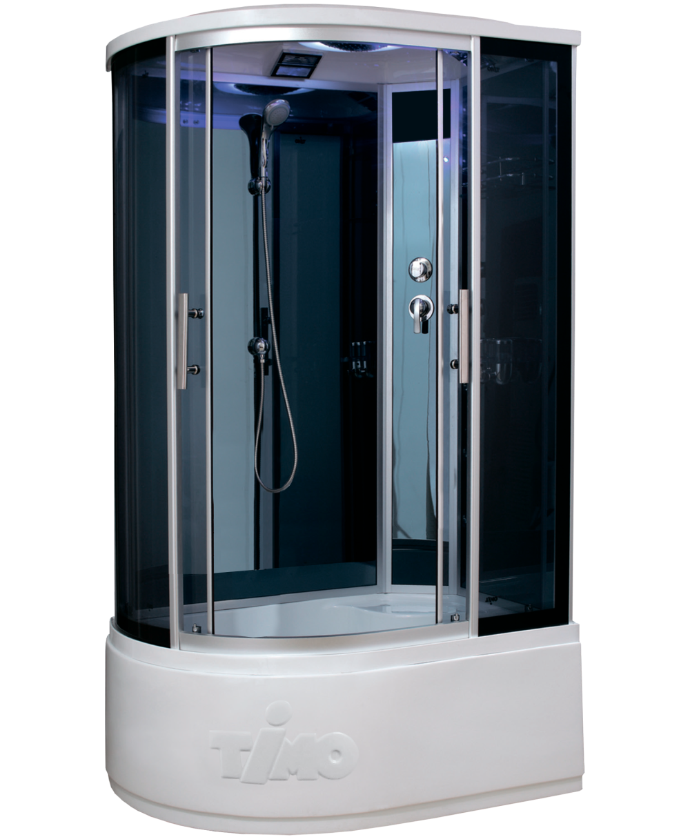 Фото Душевая кабина 110x85x220 Timo (T-1110 P R) Без гидромассажа, акрил, Поддон глубокий