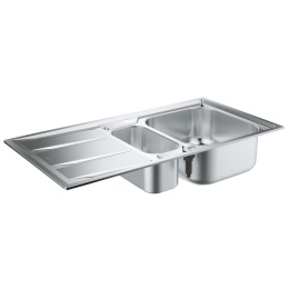 Grohe K400 31567SD0 Мойка для кухни из нержавейки, 2 чаши с крылом