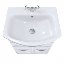 Тумба с раковиной Milardo Victoria 65 напольная белая (VIC65W1M95K)