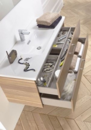 Тумба под раковину Jacob Delafon Vox 140 см, EB2070, белый