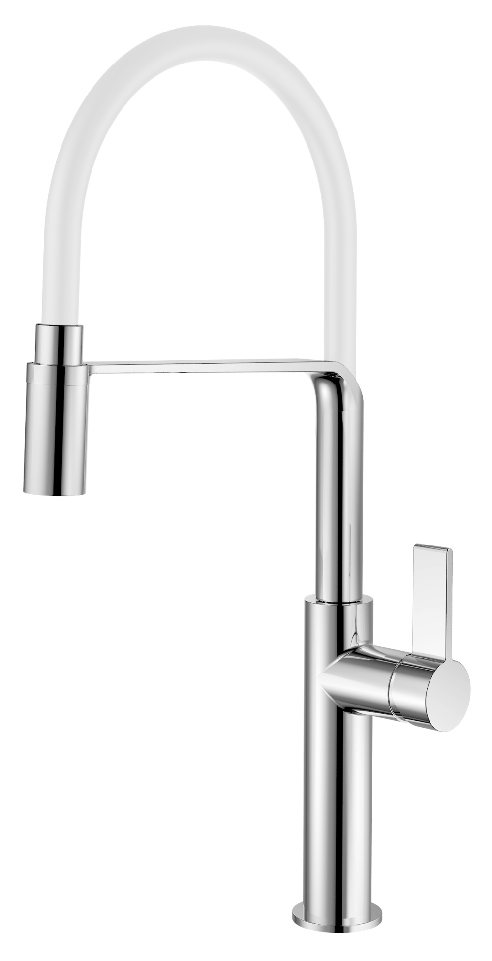 Фото Смеситель для кухонной мойки с гибким изливом RUSH (MS9035-35White)