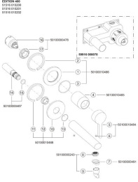 Фото Смеситель для раковины Keuco Edition 400 51516010201, хром