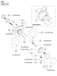 Фото Переключатель Keuco Ixmo 59548010101, хром
