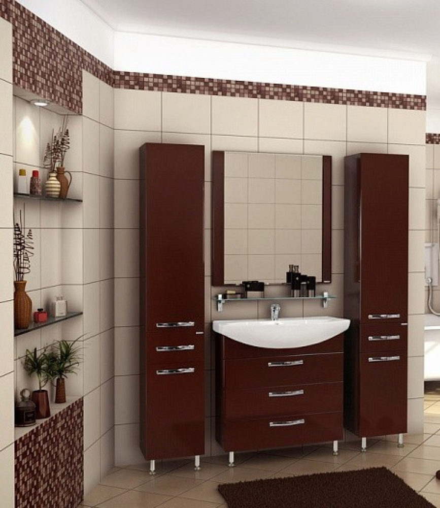 Фото Тумба под раковину Aquaton Ария 80 Н белый 1A141301AA010