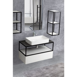 База под металлический каркас Cezares Cadro CADRO-100-1C-SO-BG-BLUM 100x46 bianco ghiaccio