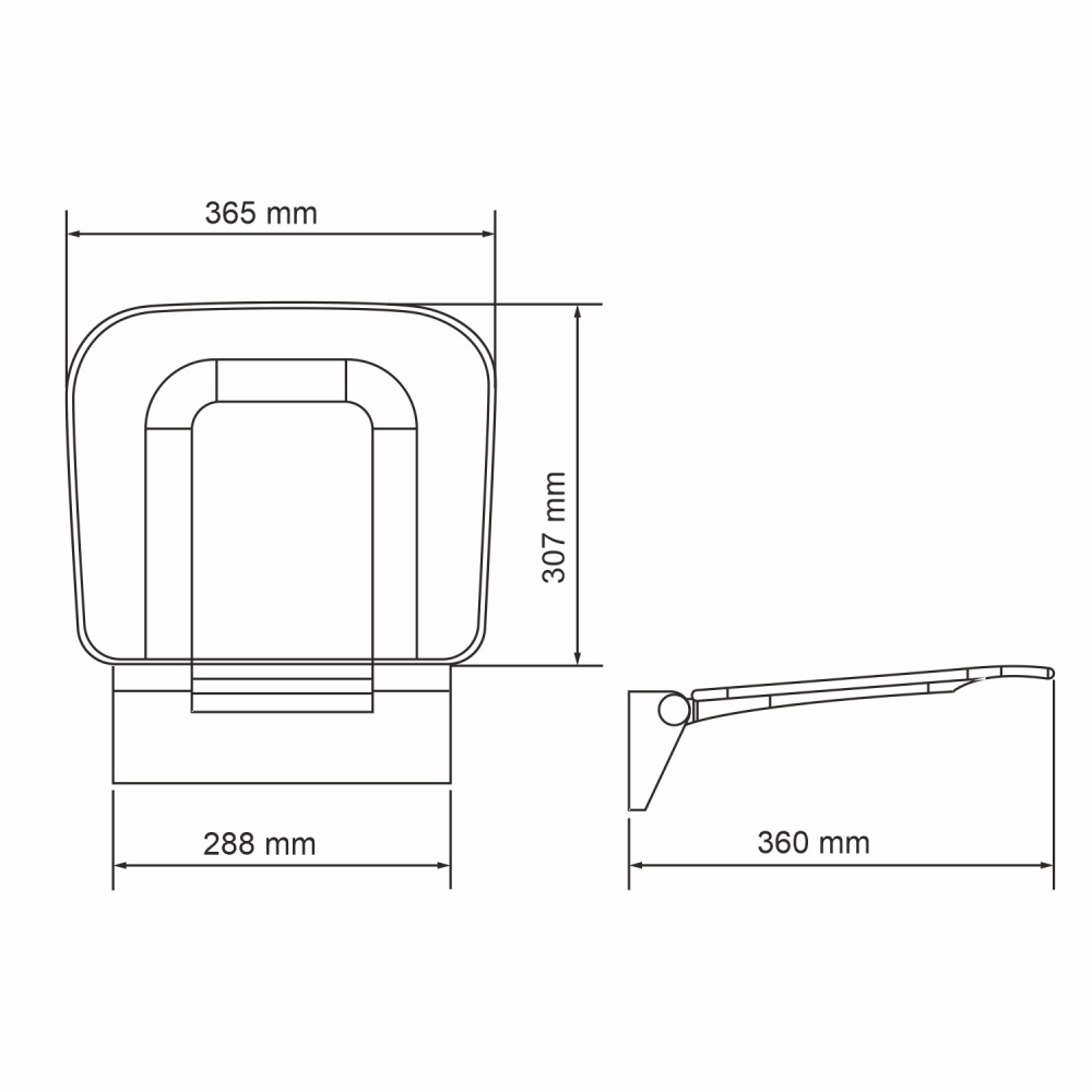 WasserKRAFT SS404 Сиденье для душа
