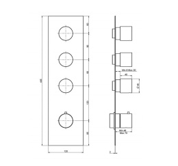 Термостат для ванны F3869X3CR FIMA Carlo Frattini FIMATHERM
