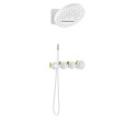 Душевая система встроенная с термостатом Timo Saona SX-2329/16SM белый матовый