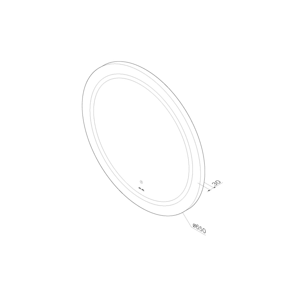 Зеркало с LED-подсветкой Am.Pm X-Joy (M85AMOX0651WG) серебристый