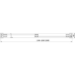Душевая дверь Aquanet Delta NPD6122 120, прозрачное стекло